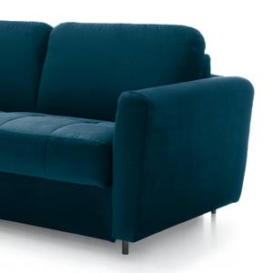 Schlafsofa Leopoldina Samt - Marineblau - Breite: 189 cm