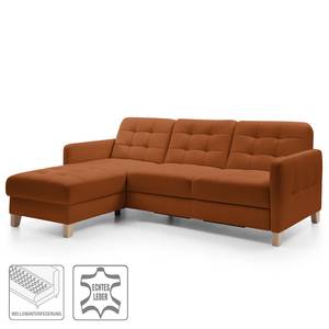 Ecksofa Princesa Echtleder - Cognac - Keine Funktion