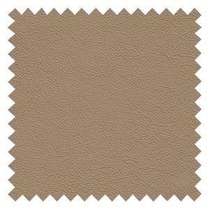 Wohnlandschaft Kappel Echtleder - Warmes Beige - Longchair davorstehend rechts / Ottomane links - Keine Funktion