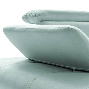 Ecksofa Boddington Microfaser - Stahlblau - Longchair davorstehend rechts