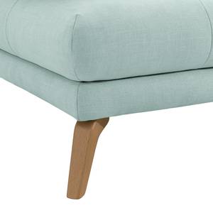 Ecksofa Boddington Microfaser - Stahlblau - Longchair davorstehend rechts