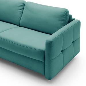 Schlafsofa Montenegro Strukturstoff - Petrol - Breite: 197 cm