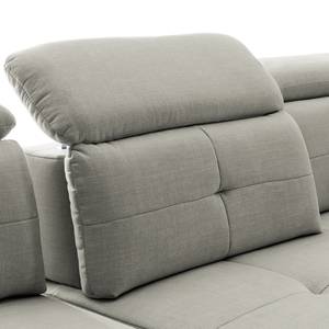 Ecksofa Boddington Microfaser - Grau - Longchair davorstehend rechts