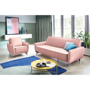 Bankstellen Lonau (3-zits, fauteuil) microvezel - Mauve