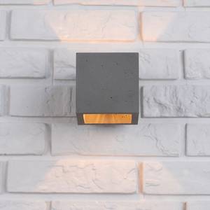 LED-Wandleuchte Block I Keramik - 1-flammig - Grau