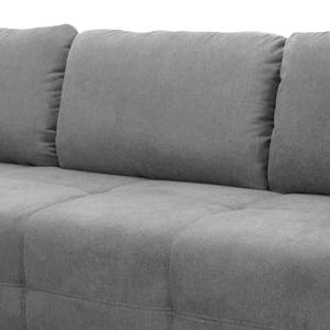Big Sofa Macacona Microfaser - Grau - Schlaffunktion für dauerhafte Nutzung