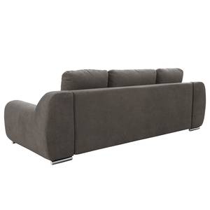 Grand canapé Macacona Microfibre - Gris foncé - Sans fonction