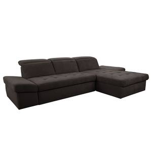 Ecksofa Colinas I Strukturstoff - Taupe - Longchair davorstehend rechts - Keine Funktion