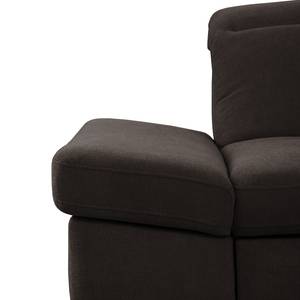 Ecksofa Colinas I Strukturstoff - Taupe - Longchair davorstehend rechts - Keine Funktion