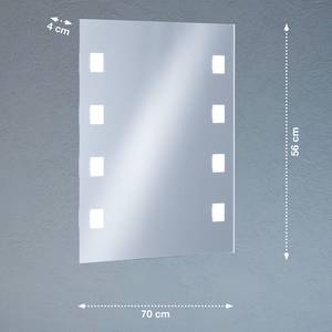 LED-Wandleuchte Spiegel Spiegelglas - 8-flammig