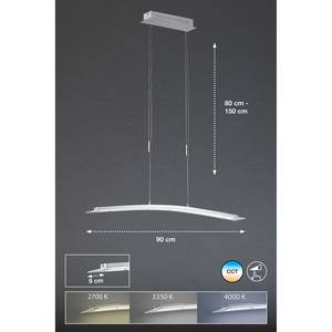 LED-Pendelleuchte Metis Acryl / Eisen - 1-flammig - Breite: 90 cm