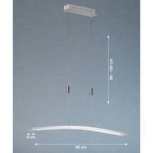 LED-Pendelleuchte Metis Acryl / Eisen - 1-flammig - Breite: 90 cm