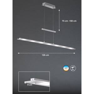 LED-Pendelleuchte Largo Glas / Eisen - 7-flammig