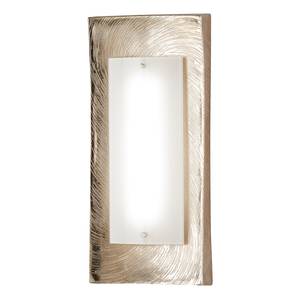 LED-Wandleuchte Calais Milchglas / Eisen - 1-flammig - Beige