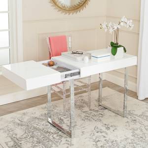 Schreibtisch Dora Weiß / Silber