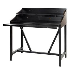 Secretaire Fulton Massief grenenhout/metaal - Zwart