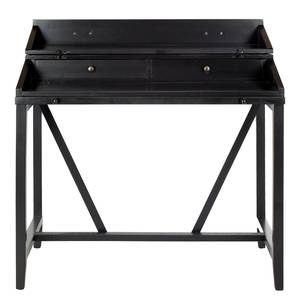 Secretaire Fulton Massief grenenhout/metaal - Zwart