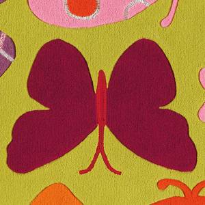 Tapis enfant Glowy Butterfly Fibres synthétiques - Multicolore