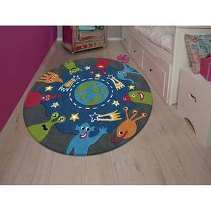 Tapis enfant Glowy Monster Fibres synthétiques - Multicolore