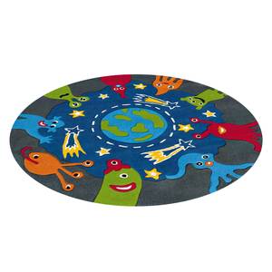 Tapis enfant Glowy Monster Fibres synthétiques - Multicolore