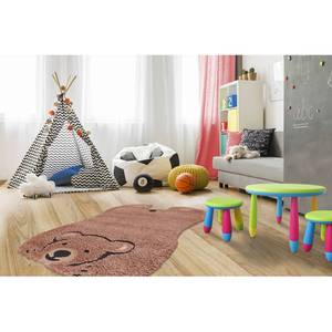 Kinderteppich Joy Grizzly Kunstfaser - Braun