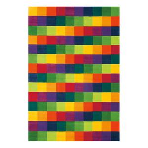 Laagpolig vloerkleed N Joy kunstvezels - bruin/meerdere kleuren - 130 x 130 cm