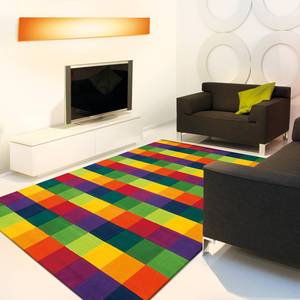 Tapis N Joy Fibres synthétiques - Marron / Multicolore - 130 x 130 cm