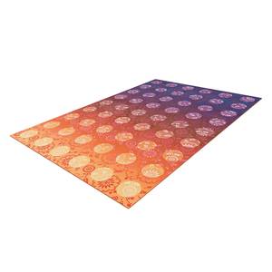 Laagpolig vloerkleed Flash kunstvezels - Oranje/lila - 120 x 170 cm