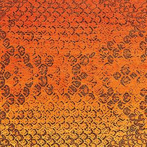 Laagpolig vloerkleed Flash Oloy kunstvezels - oranje - 40 x 60 cm