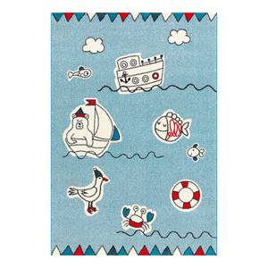 Tapis enfant Move Sea Fibres synthétiques - Bleu clair - 80 x 150 cm