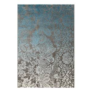 Kurzflorteppich Move Graceful Kunstfaser - Grau / Blau - 200 x 290 cm