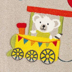 Tapis enfant Move Train Fibres synthétiques - Beige / Multicolore - 80 x 150 cm