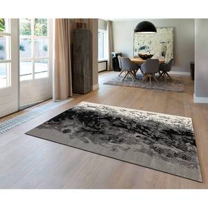 Kurzflorteppich Move Charming Kunstfaser - Grau / Creme - 80 x 150 cm