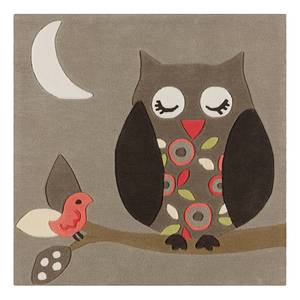 Kindervloerkleed Joy Owl II kunstvezels - taupe/abrikooskleurig