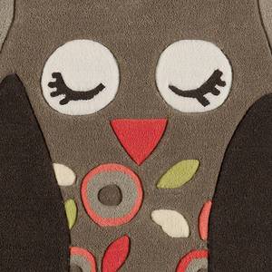 Kindervloerkleed Joy Owl II kunstvezels - taupe/abrikooskleurig