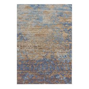 Kurzflorteppich Blaze II Mischgewebe - Blau / Beige - 155 x 230 cm