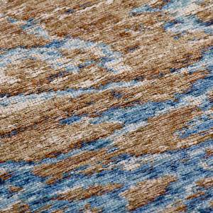 Laagpolig vloerkleed Blaze II textielmix - blauw/beige - 155 x 230 cm