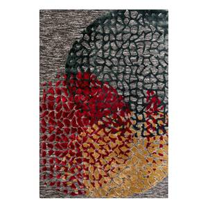Kurzflorteppich Damast Fireball Mischgewebe - Mehrfarbig - 200 x 300 cm