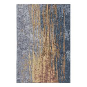 Laagpolig vloerkleed Blaze Wild textielmix - beige/blauw - 115 x 170 cm