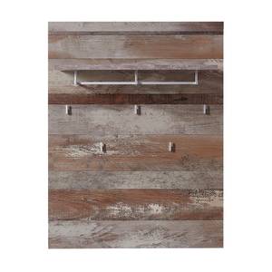 Garderobenpaneel Polis Driftwood Dekor / Silber