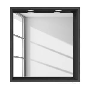 Miroir Davos Avec éclairage inclus - Anthracite