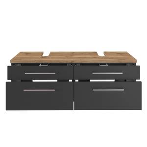 Meuble sous double vasque Davos Anthracite