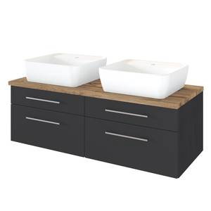 Meuble double vasque Davos Anthracite