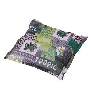 Hockerauflage Tropical Textil - Grün