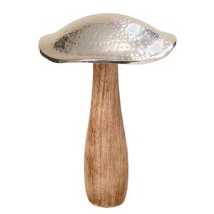 Objets déco champignons I (2 éléments) Mélanges de matériaux - Argenté / Marron