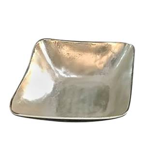 Decoschaal Vendi (2-delig) vernikkeld aluminium - zilverkleurig