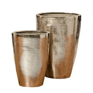 Vase Padina (2-teilig) Aluminium vernickelt - Silber