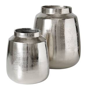Vase Cooper Aluminium - Silber - 22 x 26 cm