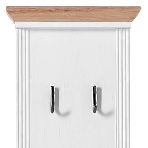 Porte-manteaux mural Jasmund I Imitation pin blanc