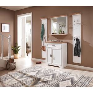 Miroir Jasmund Imitation pin blanc - Largeur : 93 cm